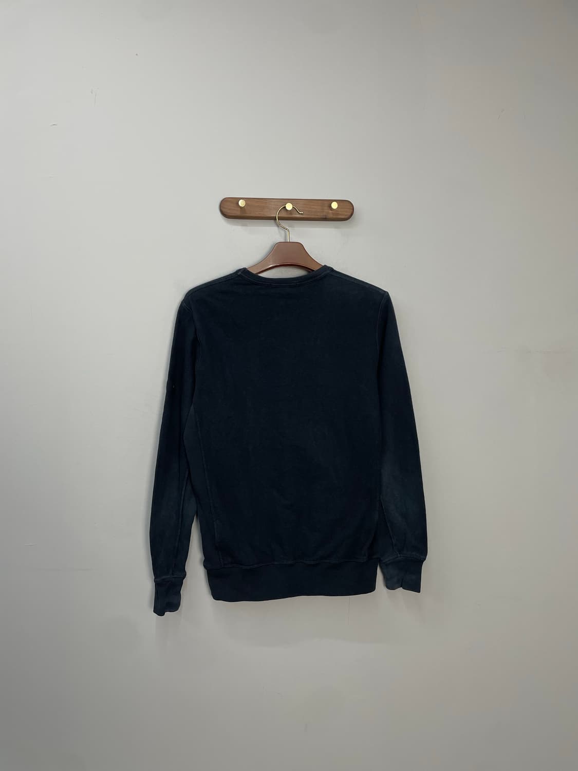 스톤 아일랜드 블랙 크루넥 스웨트셔츠 H1401 상품이미지4