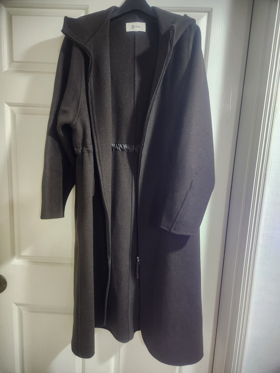 지스튜디오 후드 롱 코트 상품이미지1