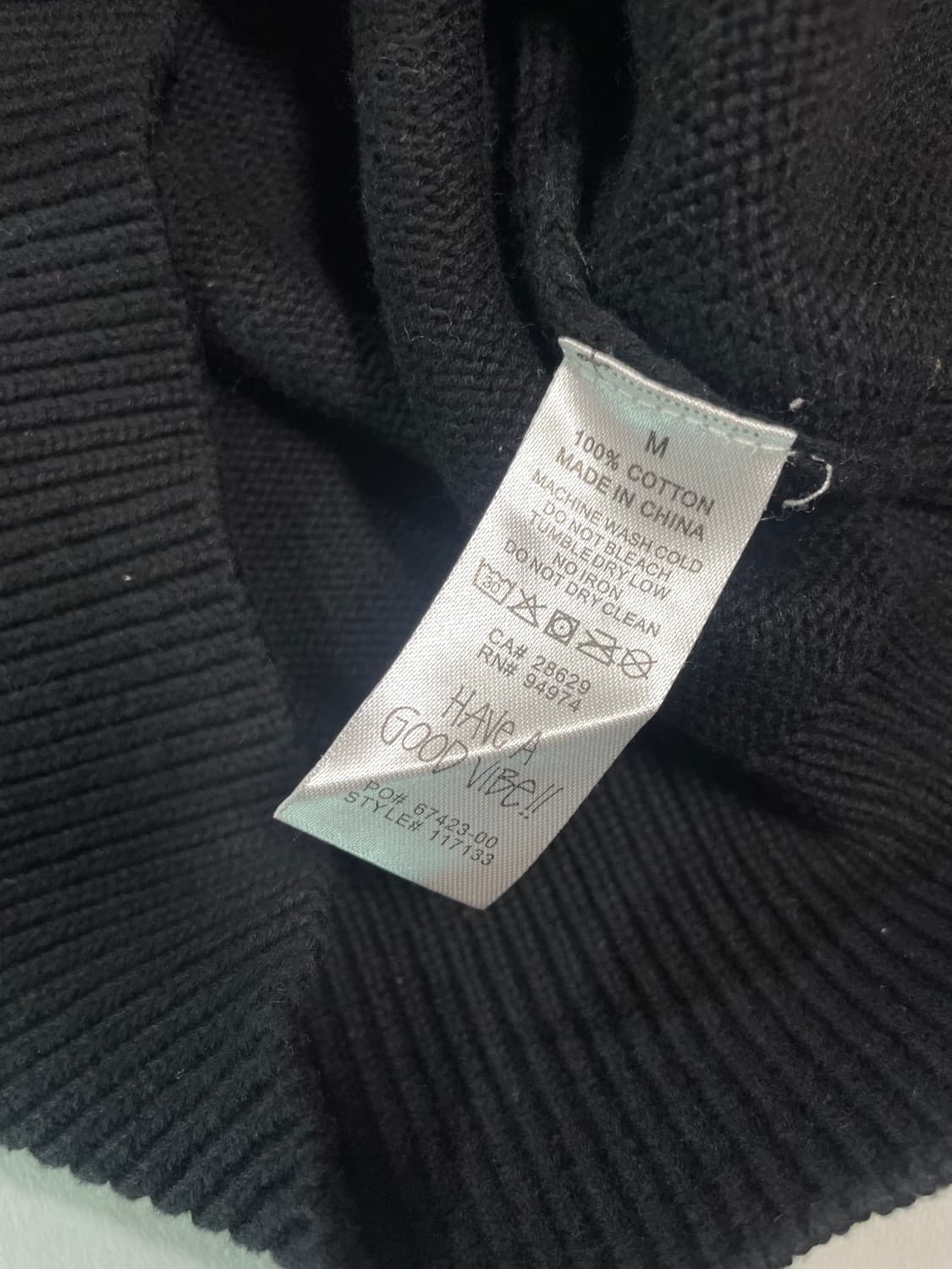 스투시 SS링크 스웨터 블랙 상품이미지6