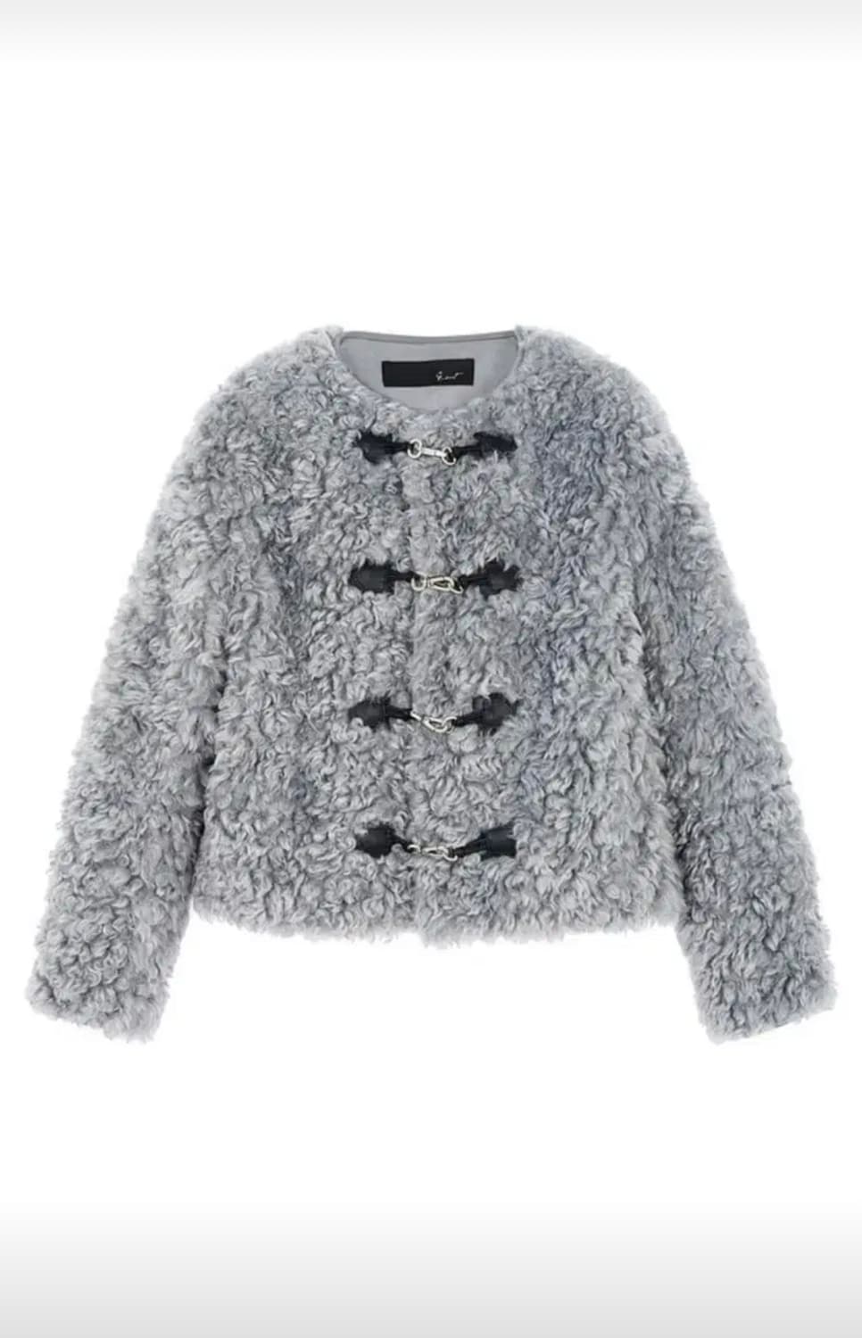 (새상품) 지컷 레더 트리밍 시어링 무스탕 퍼자켓 상품이미지1