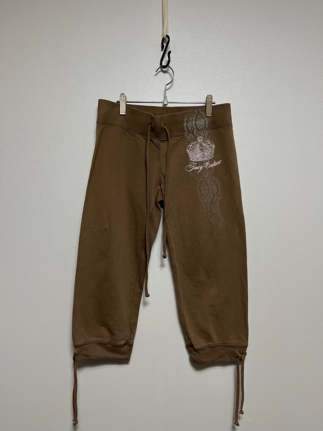쥬시 꾸뛰르 브라운 트레이닝 7부 팬츠 새상품 xs 상품이미지1