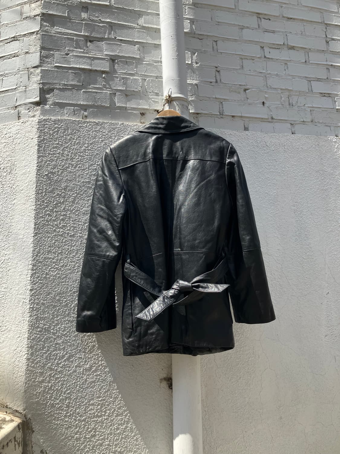 Members Only 가죽 트렌치 자켓 M 상품이미지3