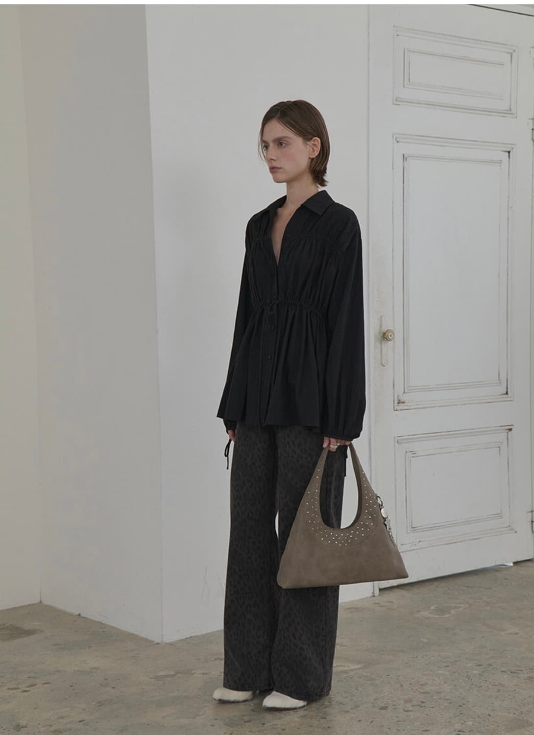 RAIVE 레이브 레오파드 데님 와이드팬츠 02사이즈 상품이미지1