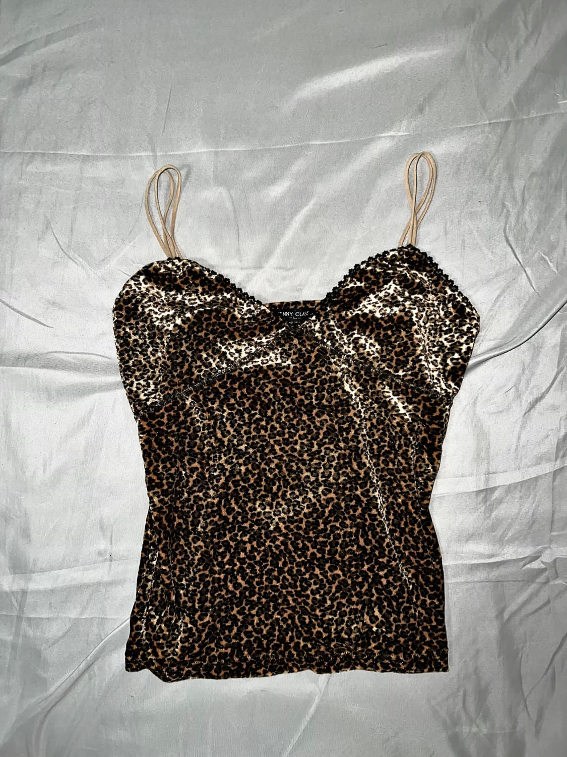 ✨vintage leopard velvet sleeveless y2k✨ 상품이미지2