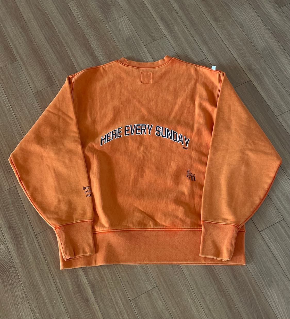 Fetch 스웨트 셔츠 orange dying 상품이미지3