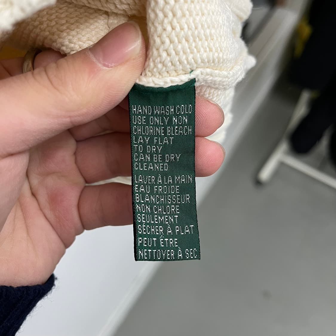 폴로 아이보리색 하프넥 니트 스웨터 여s 상품이미지6