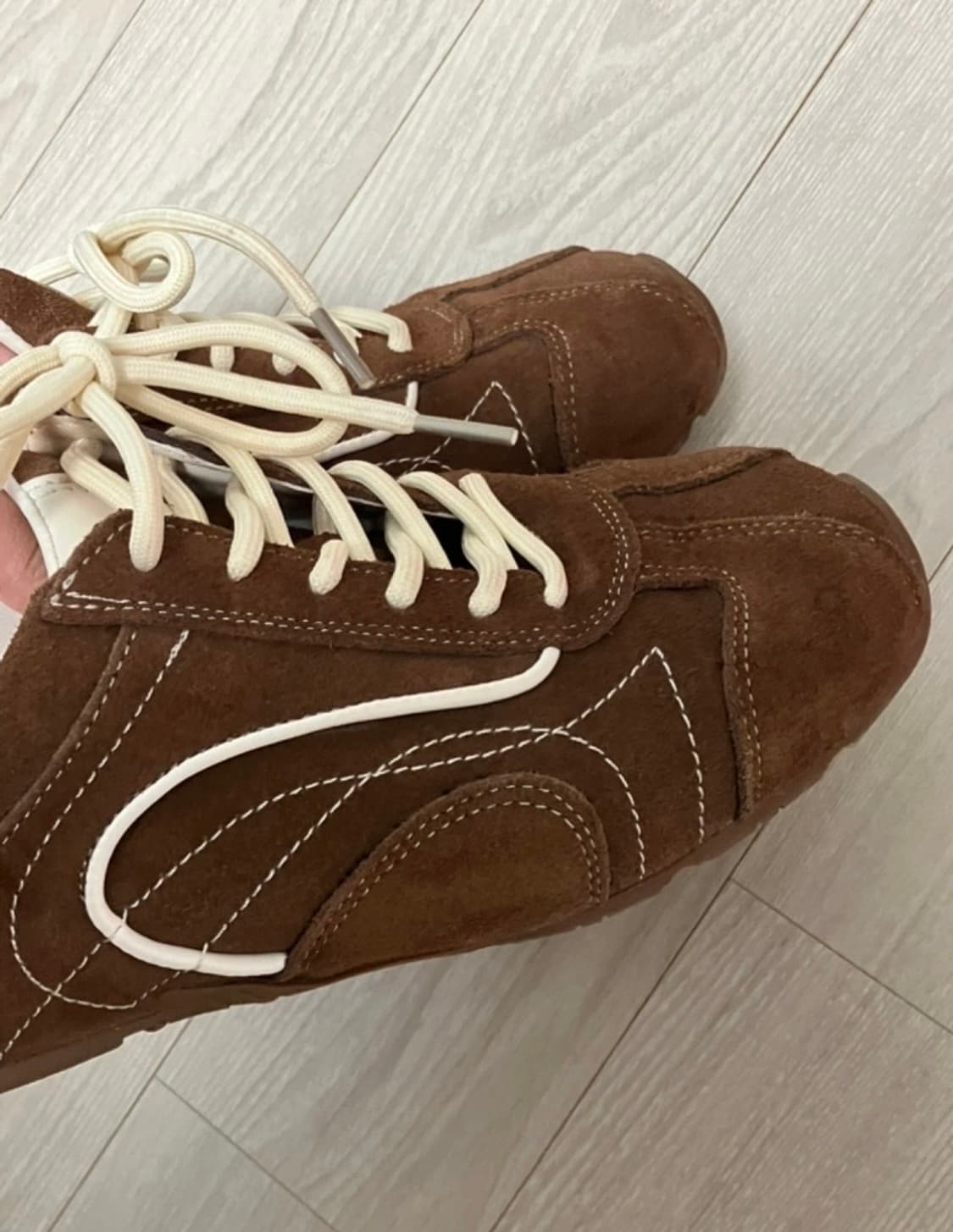 바이아덜스 스니커즈 브라운 240 상품이미지3