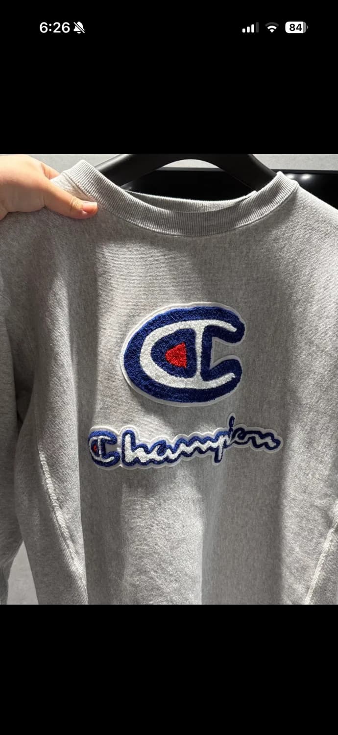 챔피온 맨투맨 그레이 L 상품이미지2