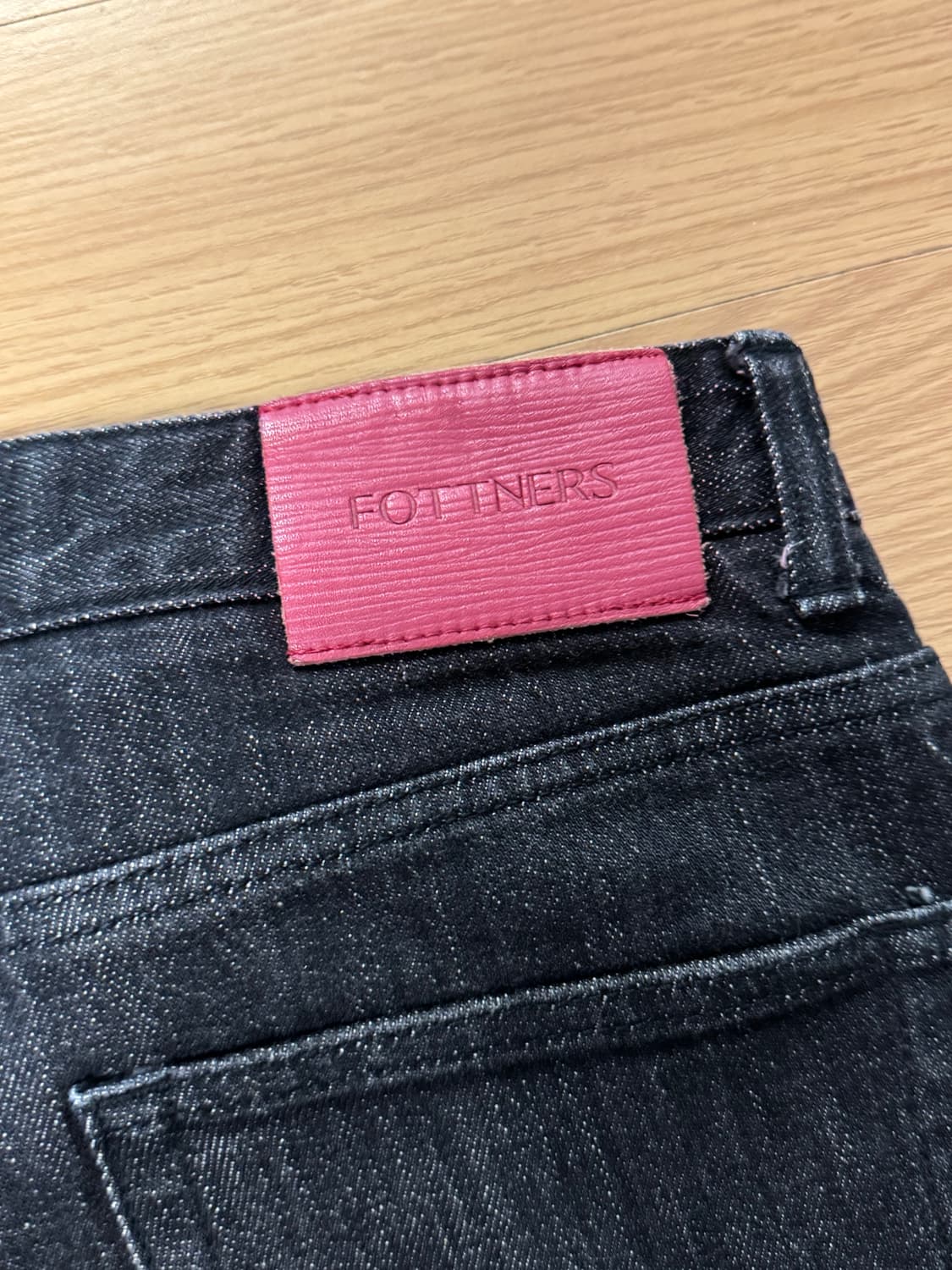 포트너스투턱 와이드 블랙 데님 M 상품이미지3