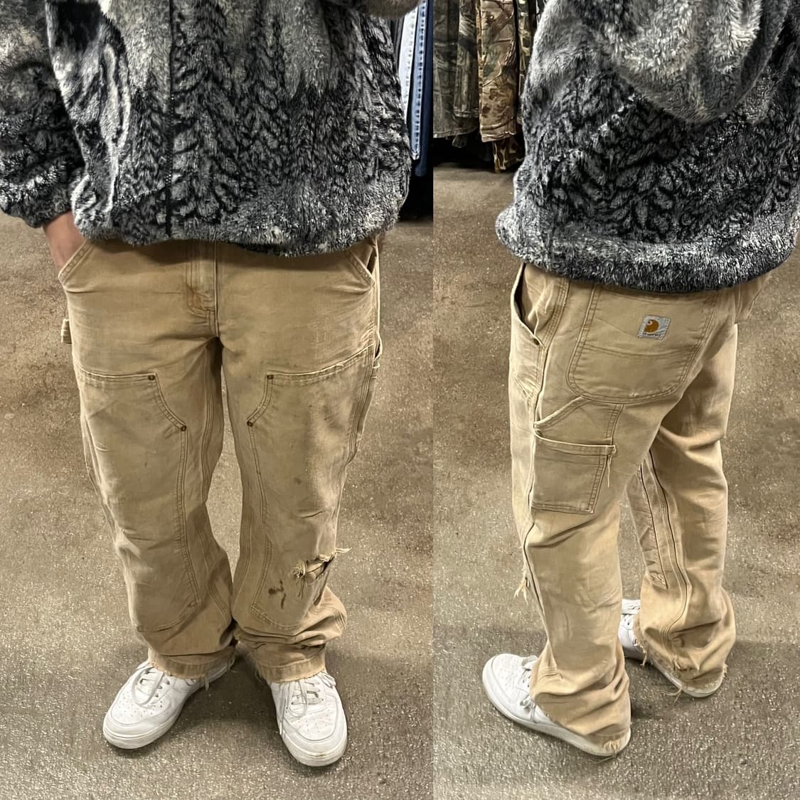 Carhartt 데미지 더블니 팬츠 (32“) 상품이미지6