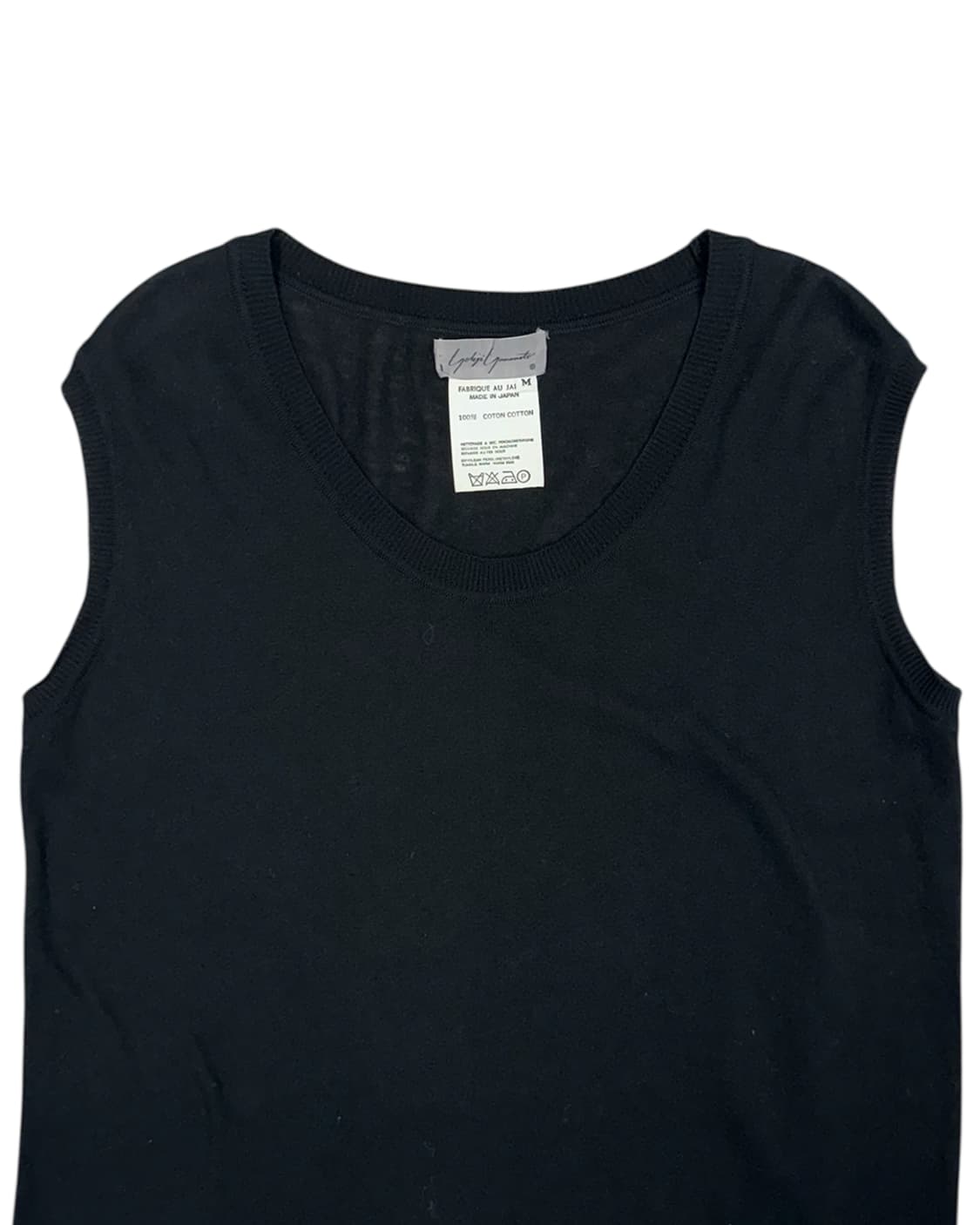 요지 야마모토 슬리브리스 원피스 블랙 상품이미지6