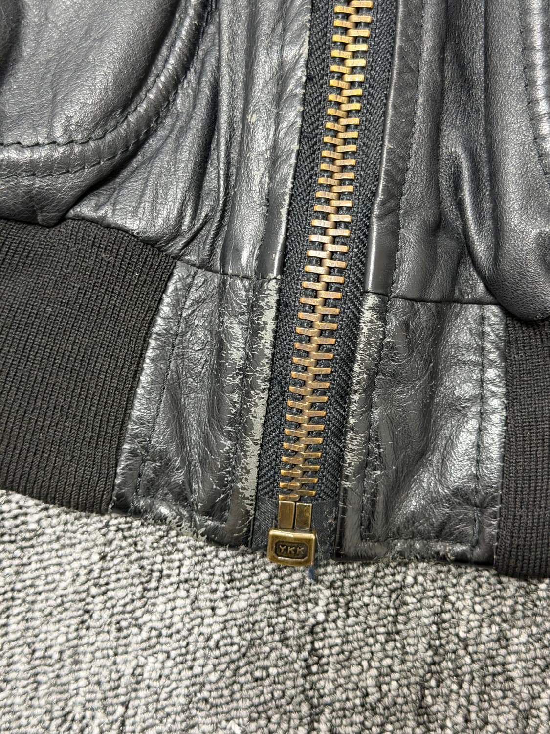 80's cow leather jacket   상품이미지10