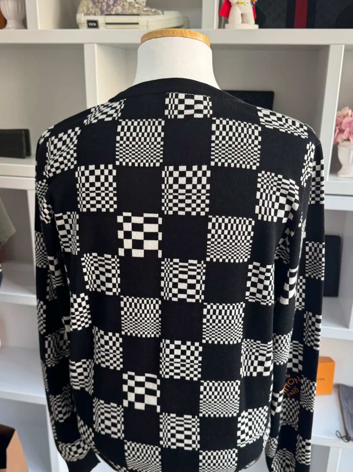 루이비통 다미에 크루넥 체크 니트 상품이미지2