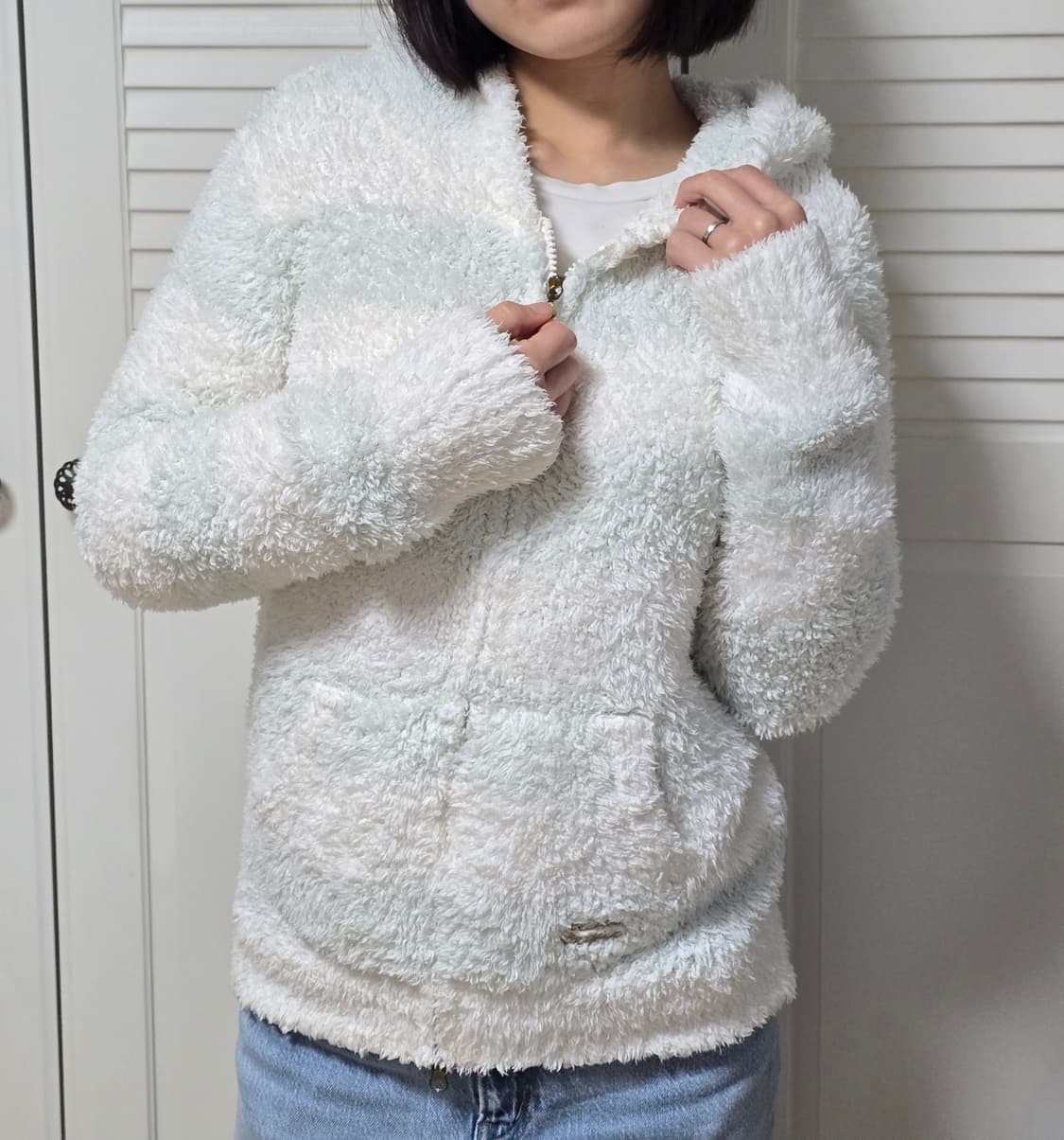 젤라또피케 스트라이프 후드 집업 F 상품이미지1