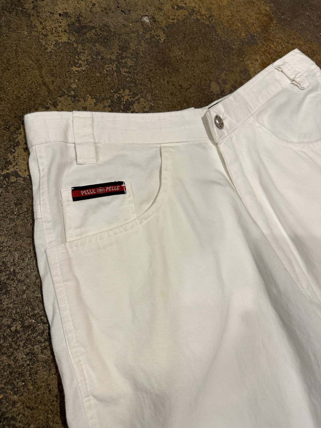 빈티지 90s 펠레펠레 화이트 반바지  상품이미지2