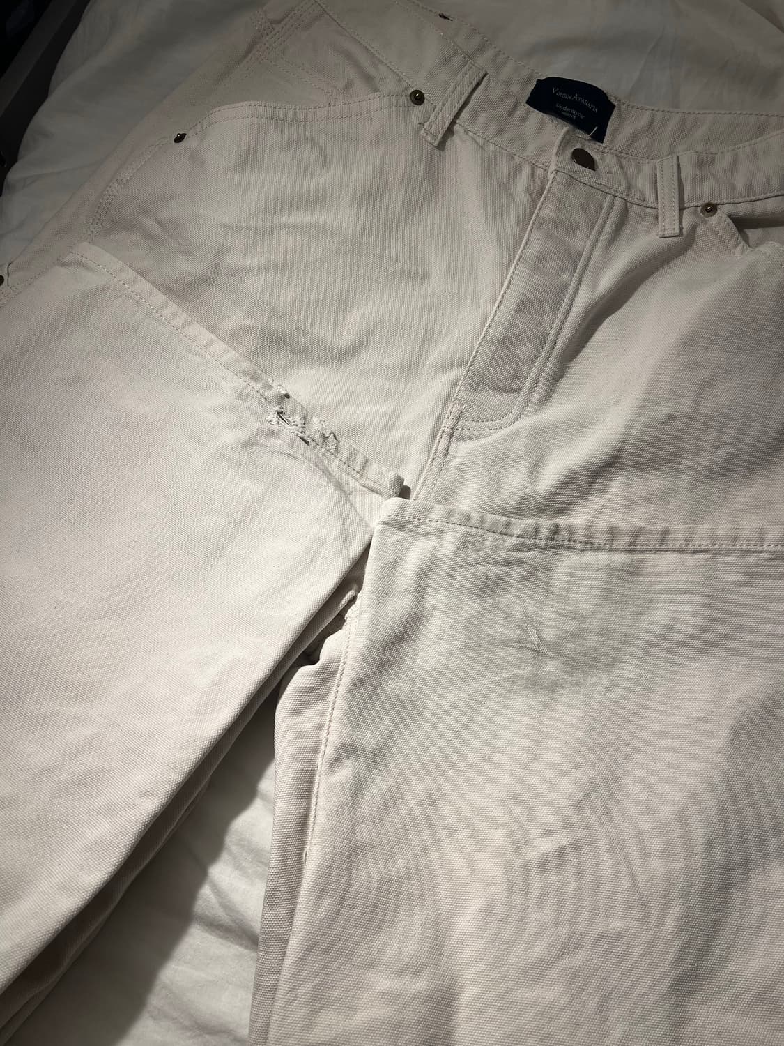 언더마이카 더블니 카펜터 팬츠 아이보리 / 1사이즈 상품이미지6