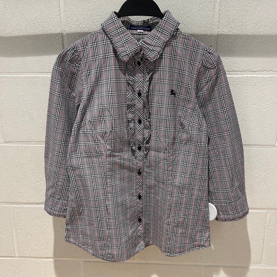 Burberry Logo Embroidered check Shirts 상품이미지6