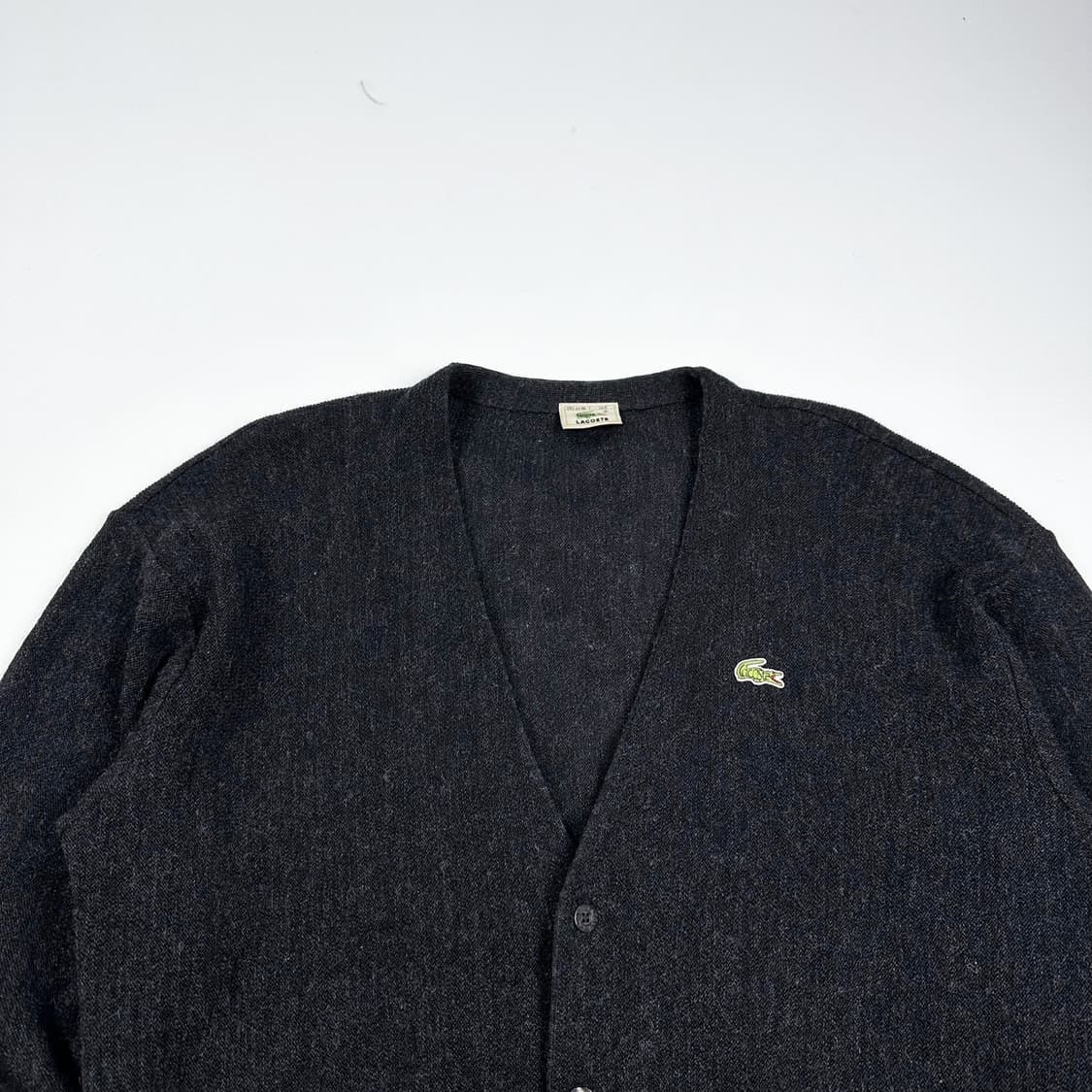 라코스테 크록 레트로 차콜 가디건 (XL) 상품이미지1