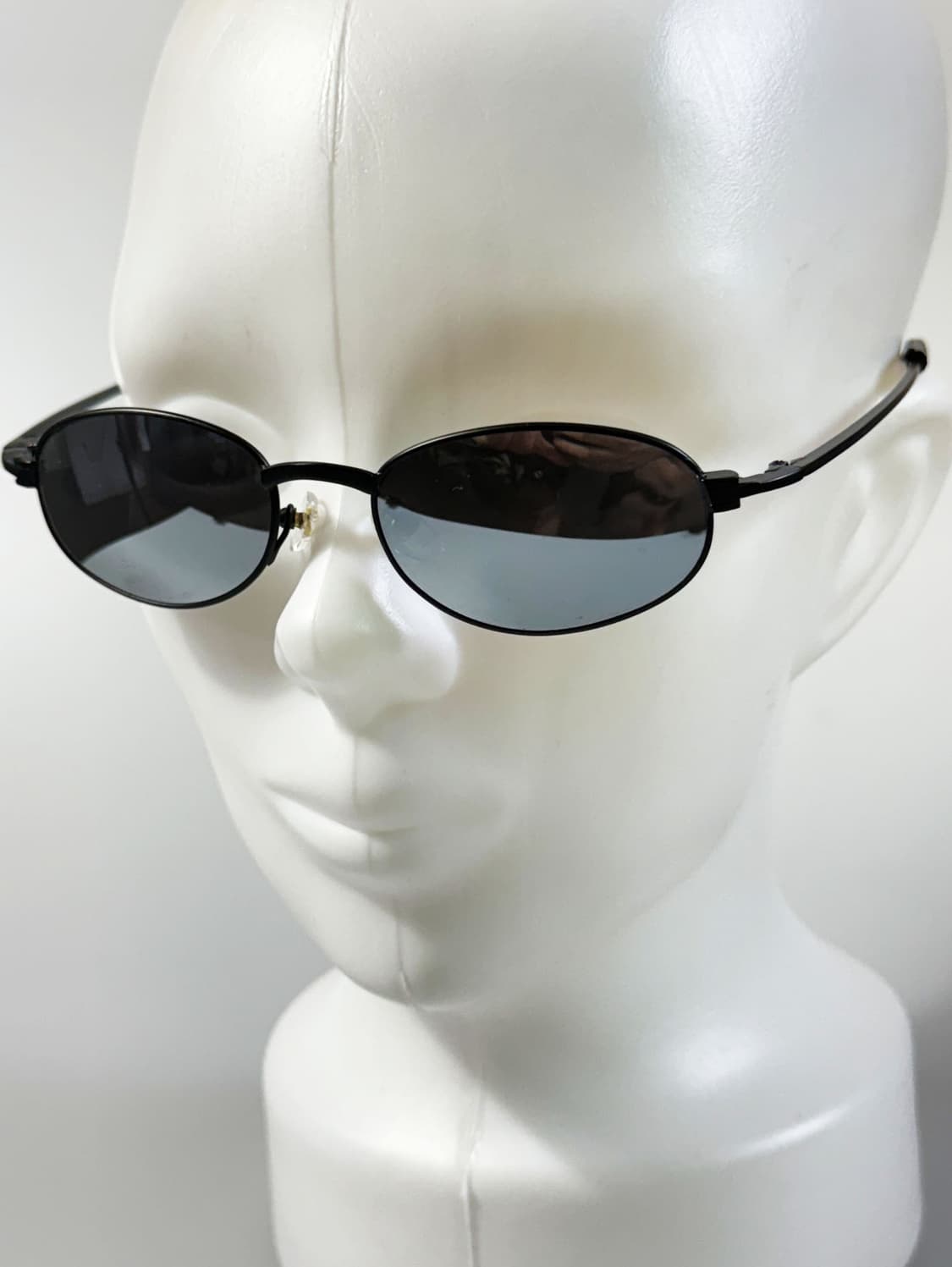 90s JOANNA 블랙 슬림 오벌 프레임 빈티지 선글라스 상품이미지8