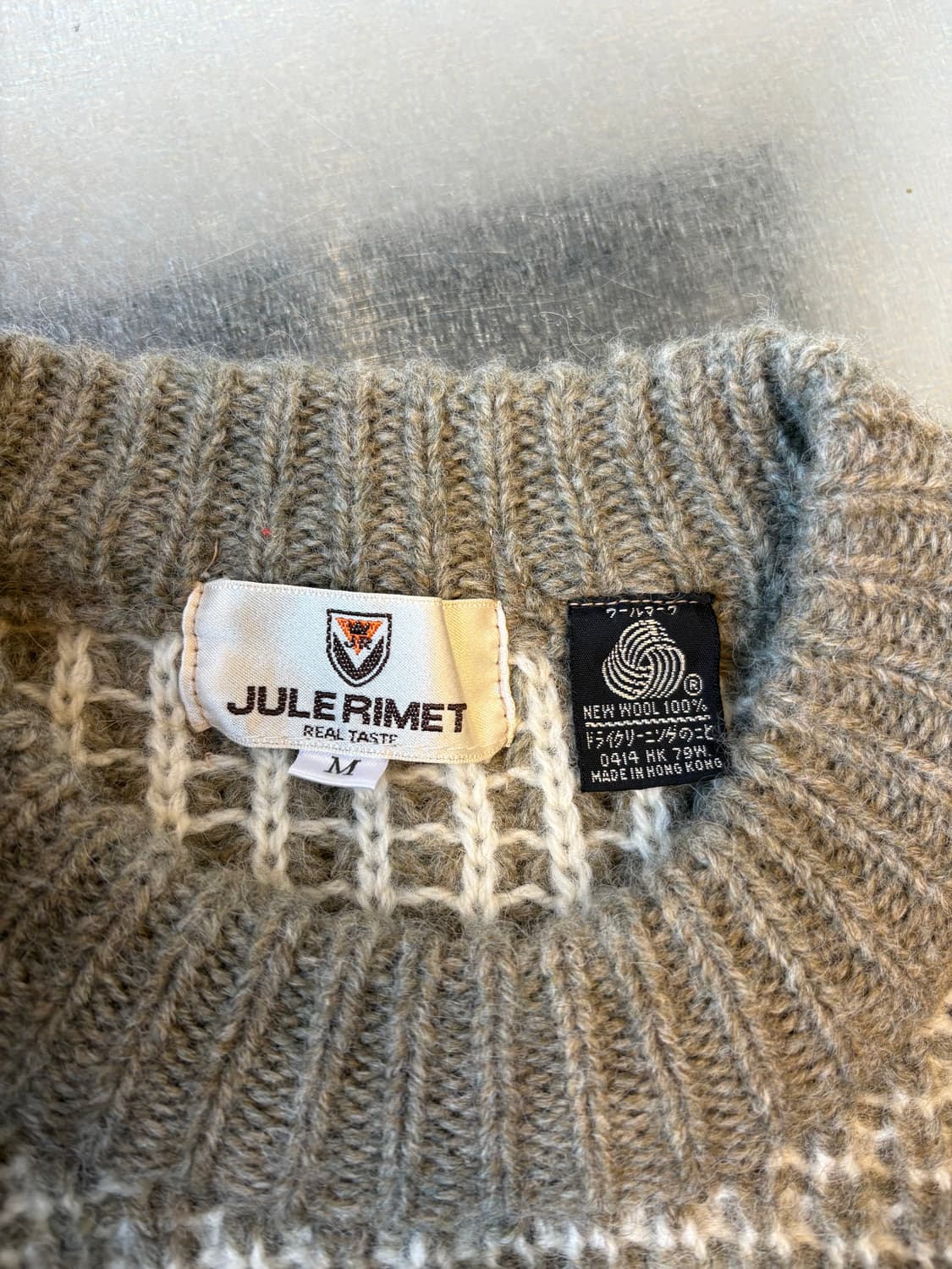 JULERIMET 울 패턴 빈티지 스웨터 상품이미지3