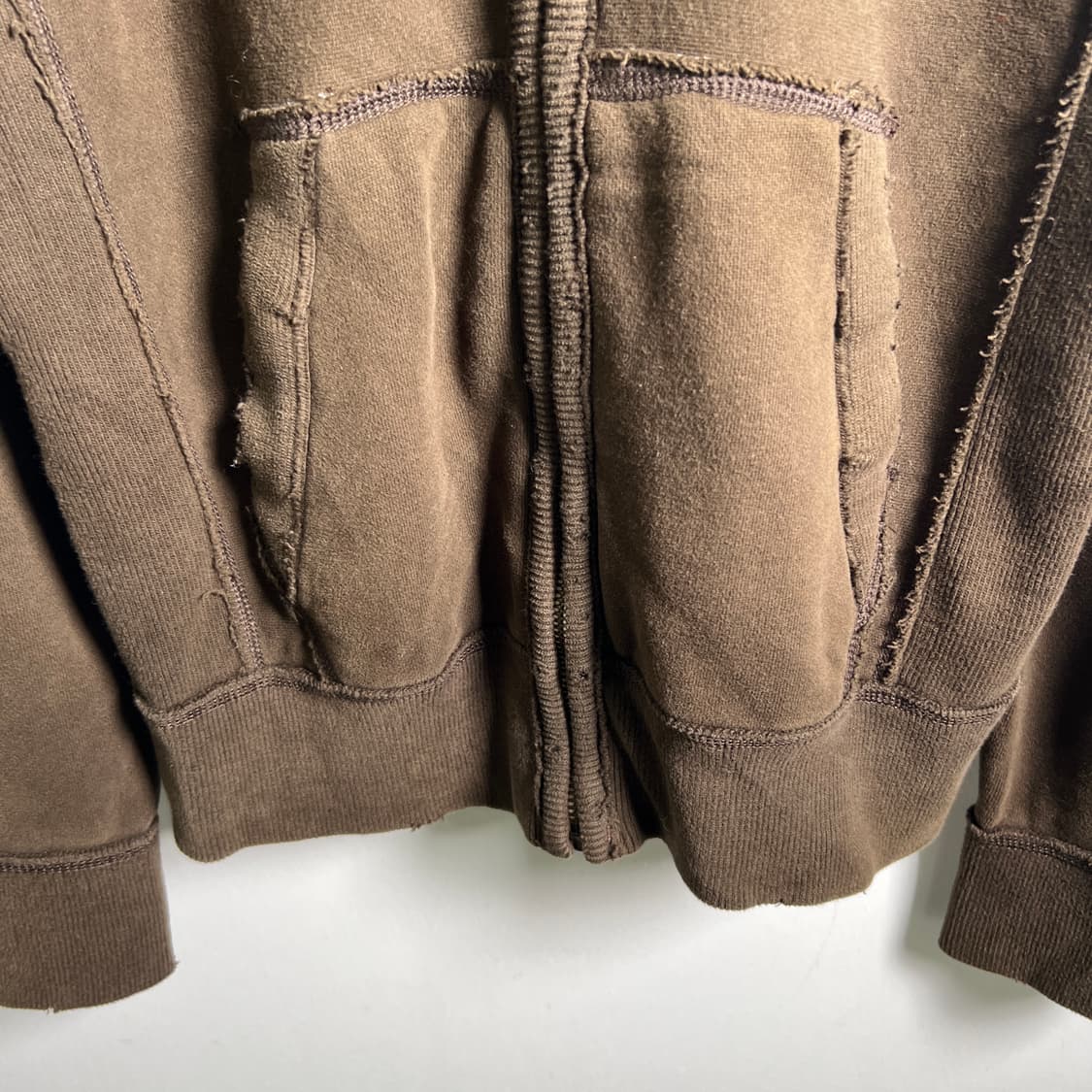 아베크롬비 빈티지 아플리케 로고 후드집업 L 상품이미지5