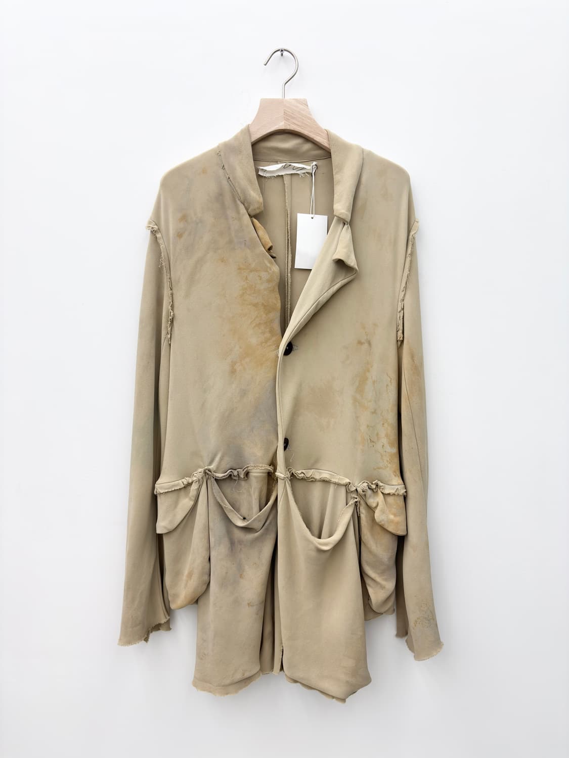 PAOLO CARZANA SILK LINEN TAILORED JACKET 상품이미지1