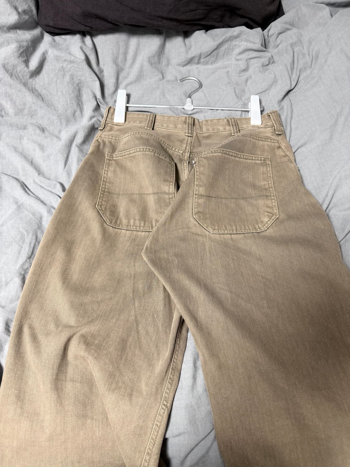 해칭룸 커브드진 워시드 올리브 2사이즈 상품이미지4