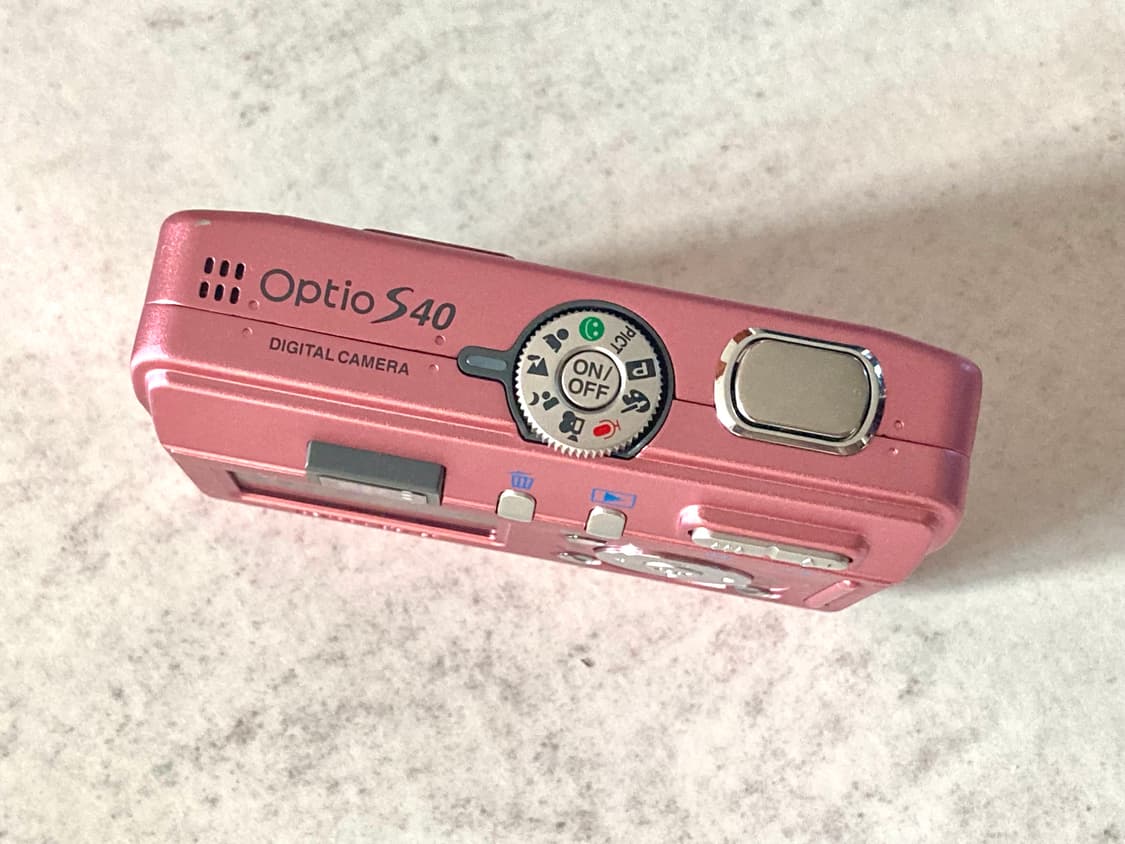 키키디카) 미품! 펜탁스 옵티오 s40 핑크 상품이미지6
