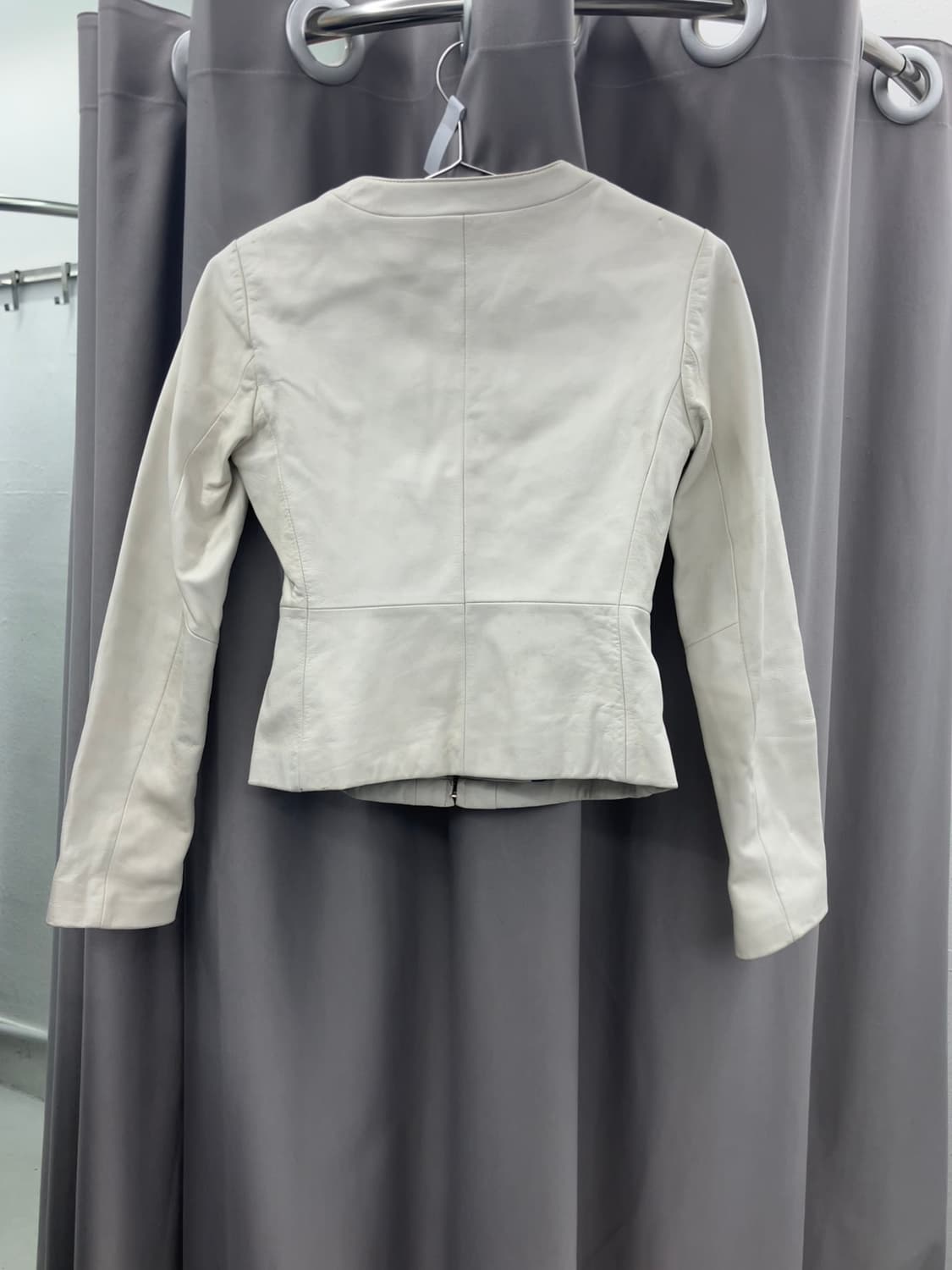 램스킨 미니멀 레더자켓 상품이미지3