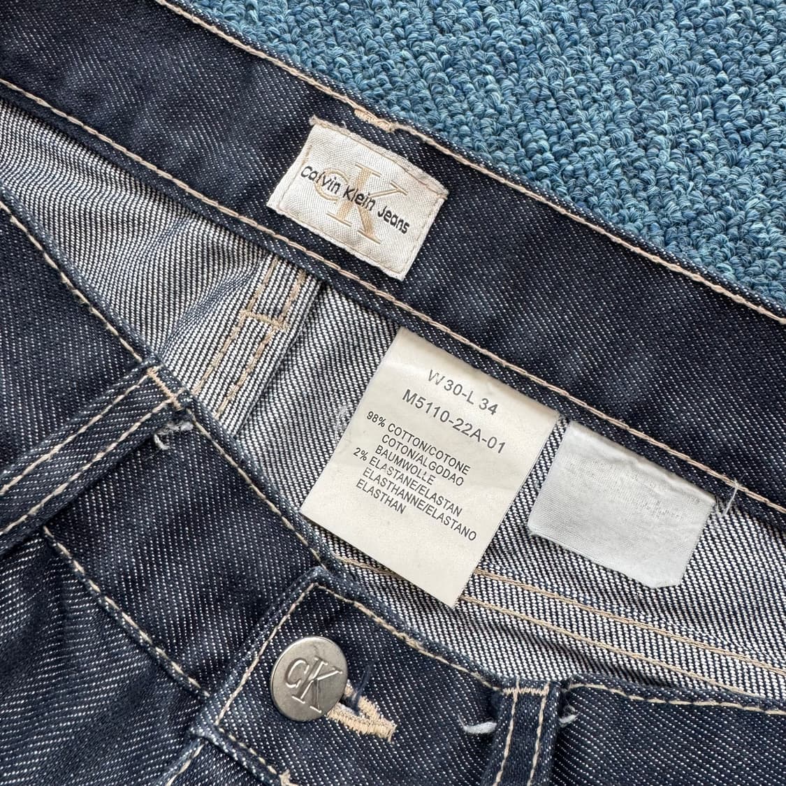 캘빈클라인 생지 데님 30X34 상품이미지3