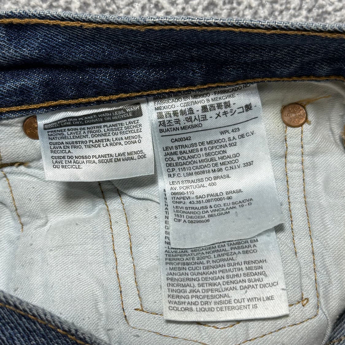 리바이스 연청 데님 501 30 상품이미지7