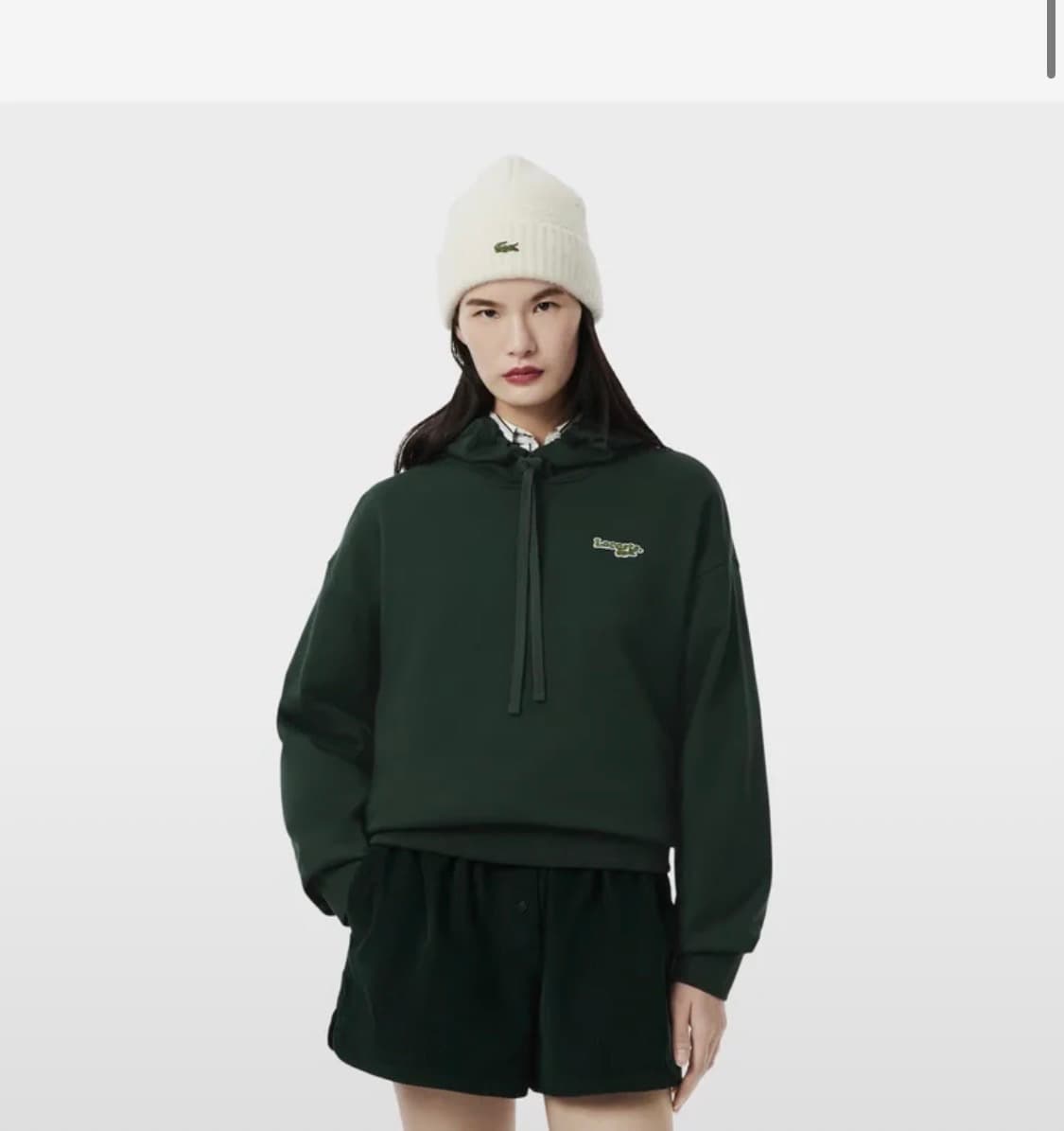 라코스테 오버핏 후드티 상품이미지3