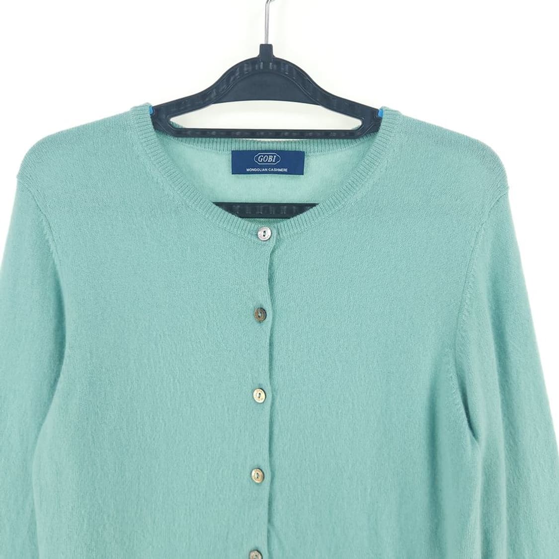[여XL]고비(GOBI) 캐시미어 가디건[Y5C-169]/레이디블루 상품이미지2
