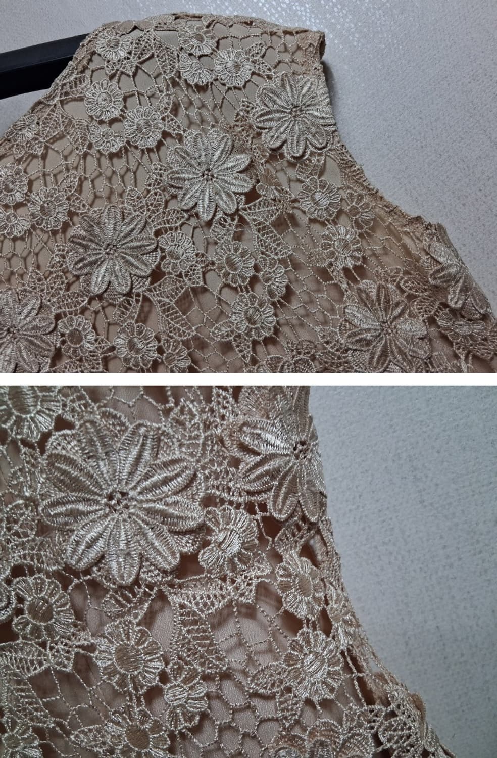 BRAZITY 입체 플라워 실크 모티브레이스 원피스 66 상품이미지7