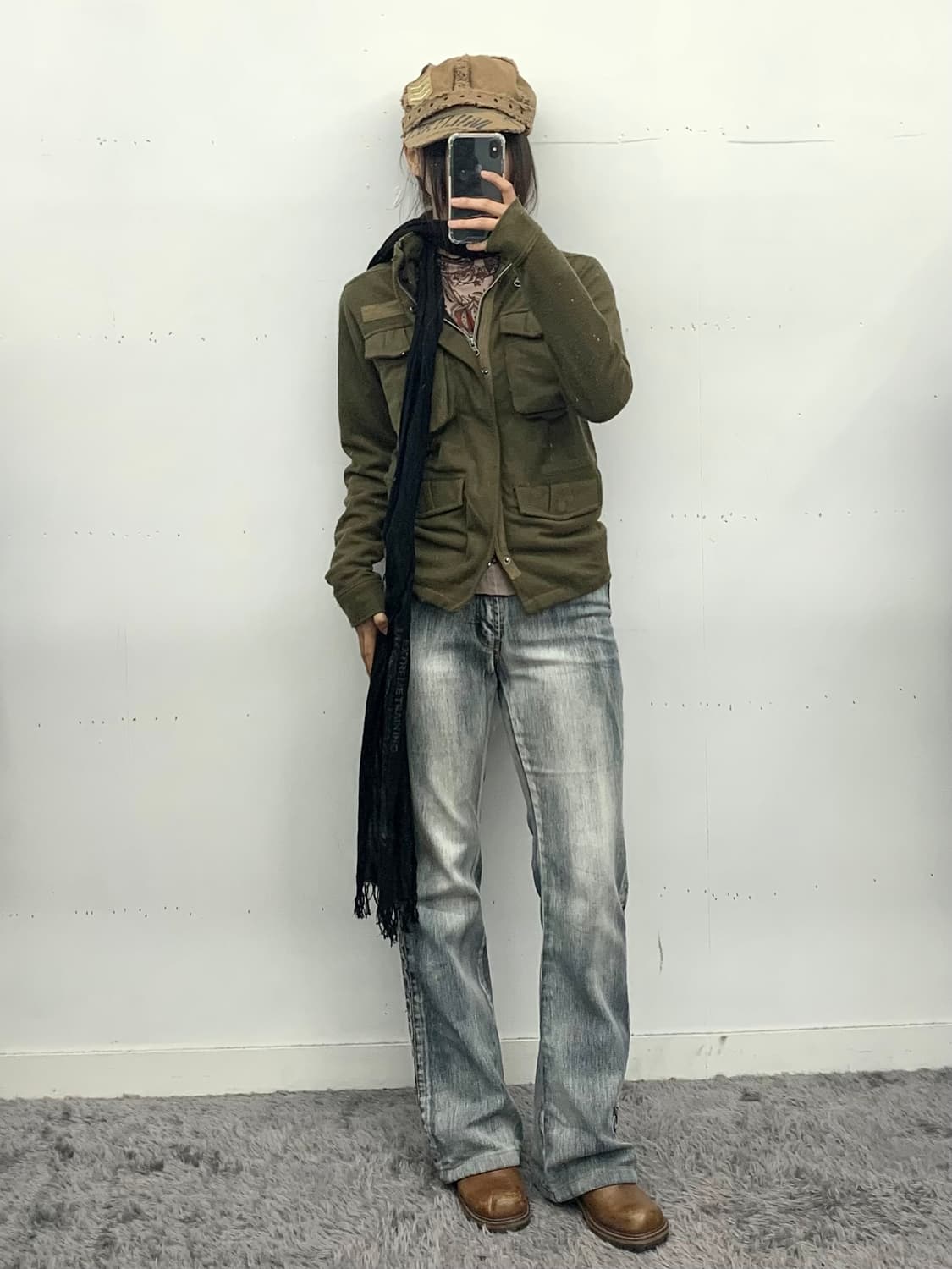 재패니즈 밀리터리 코튼 집업 상품이미지1