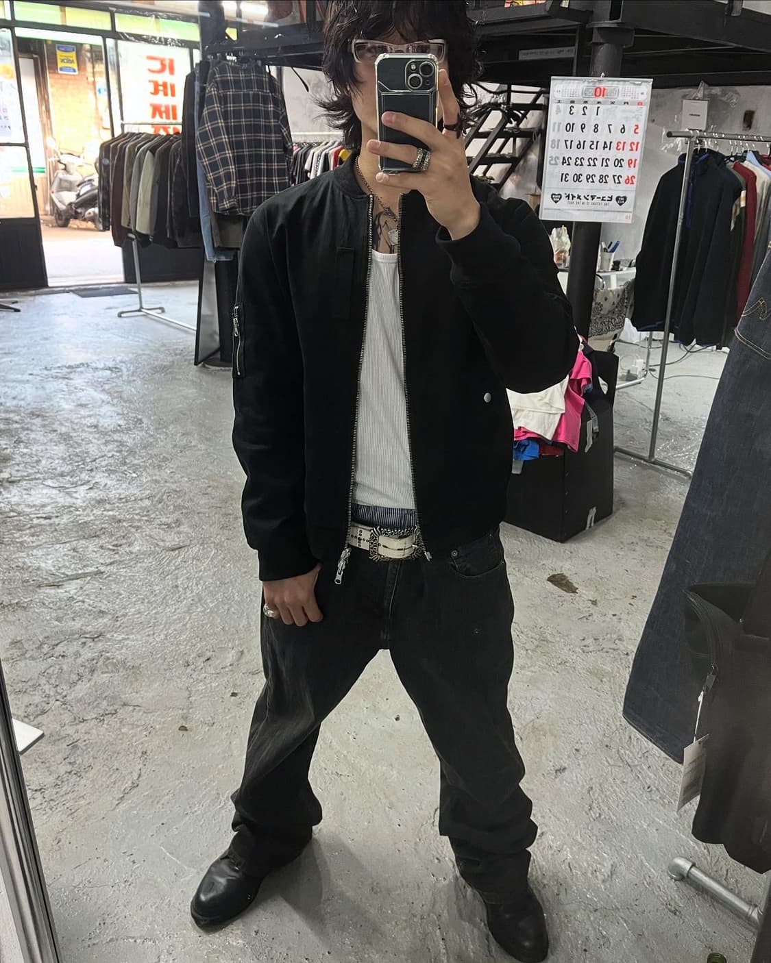 vtg ma-1 jacket (reversible, 2way zip) 상품이미지1