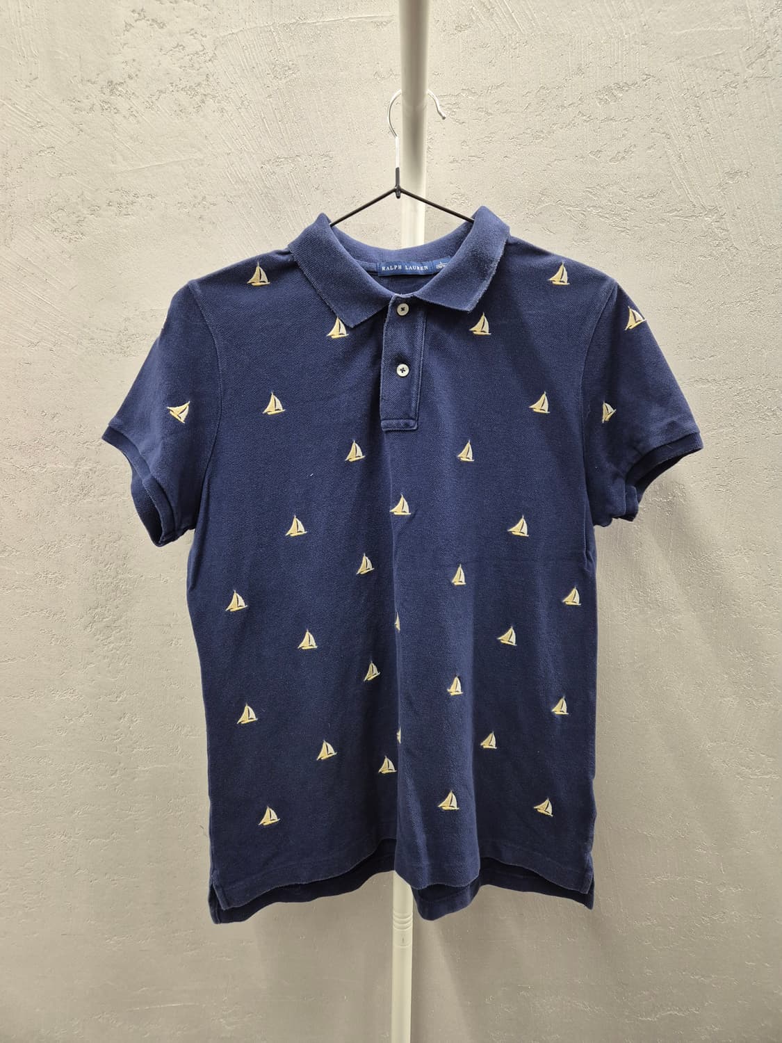 랄프로렌 네이비 보트 패턴 폴로티 L 상품이미지2