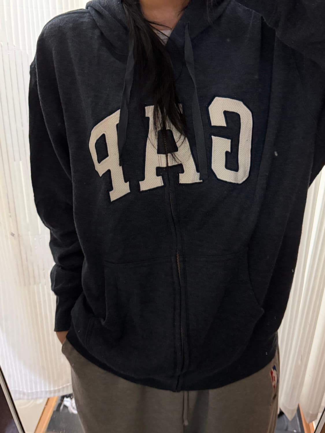 갭 네이비 후드집업 xl 상품이미지1