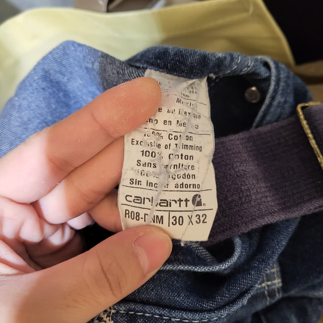 칼하트 R08 데님 오버롤 30x32 상품이미지5
