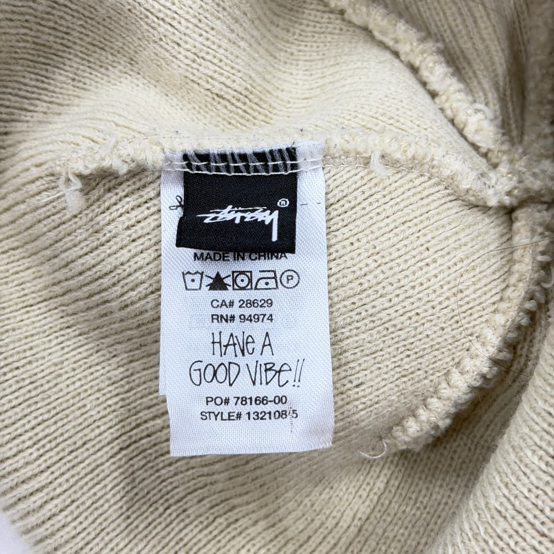 스투시 베이직 비니 모자 베이지 상품이미지4