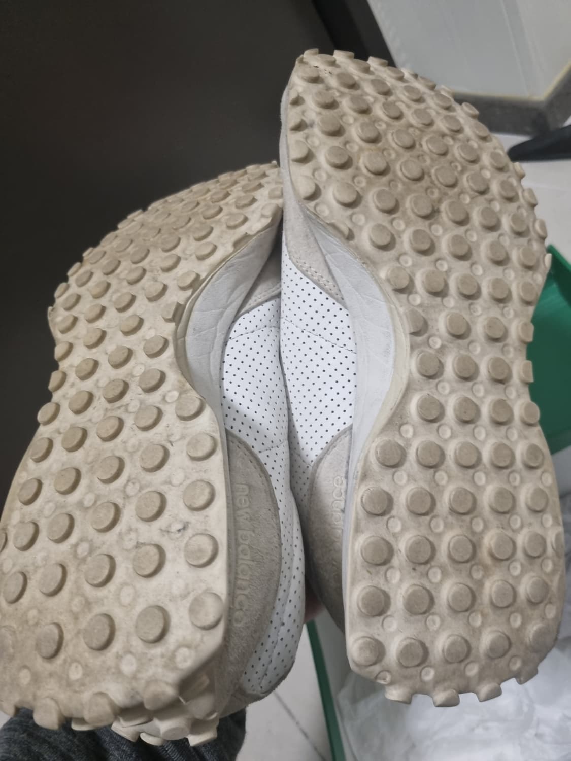 뉴발란스 x 카사블랑카 327 오프 화이트 그린(275사이즈) 상품이미지4