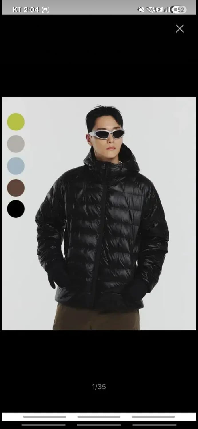 무신사 스탠다드 스포츠 경량 패딩 블랙 상품이미지1