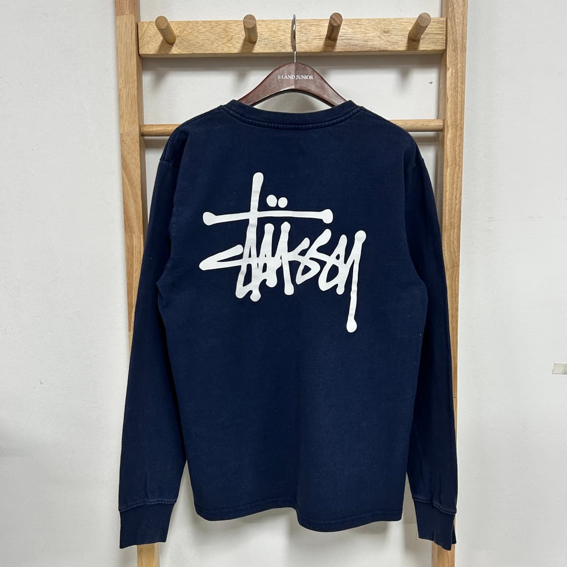 스투시 스탁로고 롱슬리브 티셔츠 네이비 상품이미지6