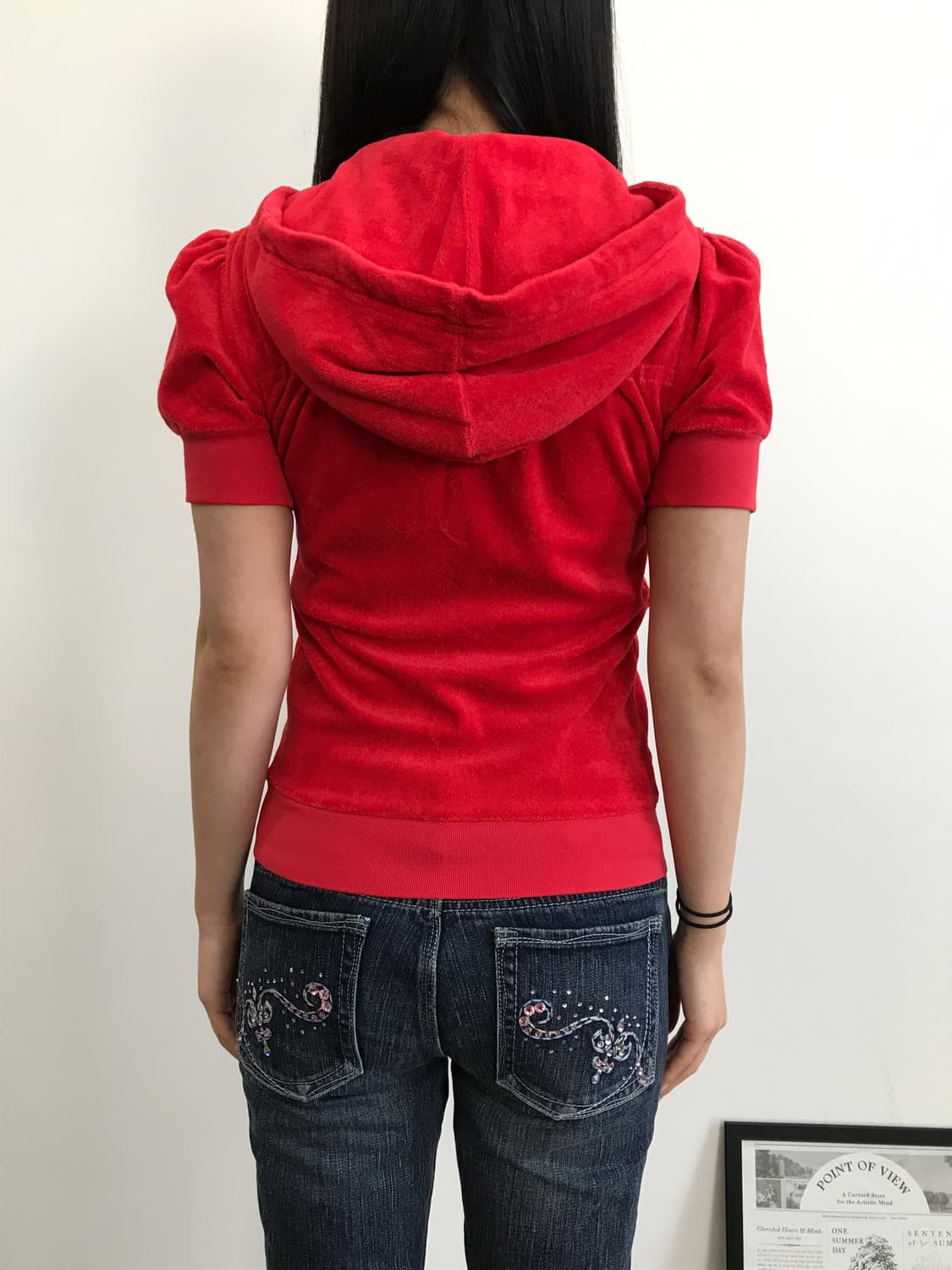 Juicy Couture Short Sleeve Zip Up Hoodie 상품이미지4