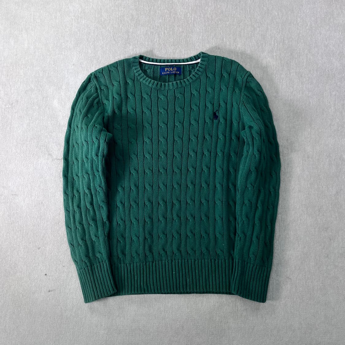 W 95 폴로랄프로렌 코튼 꽈배기 니트 상품이미지1