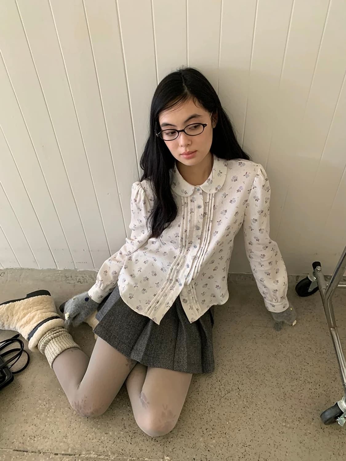 Not just him 플라워 셔츠 상품이미지2