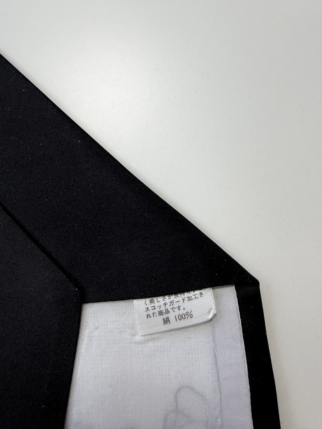 빈티지 블랙 실크 넥타이 8.5cm 상품이미지6