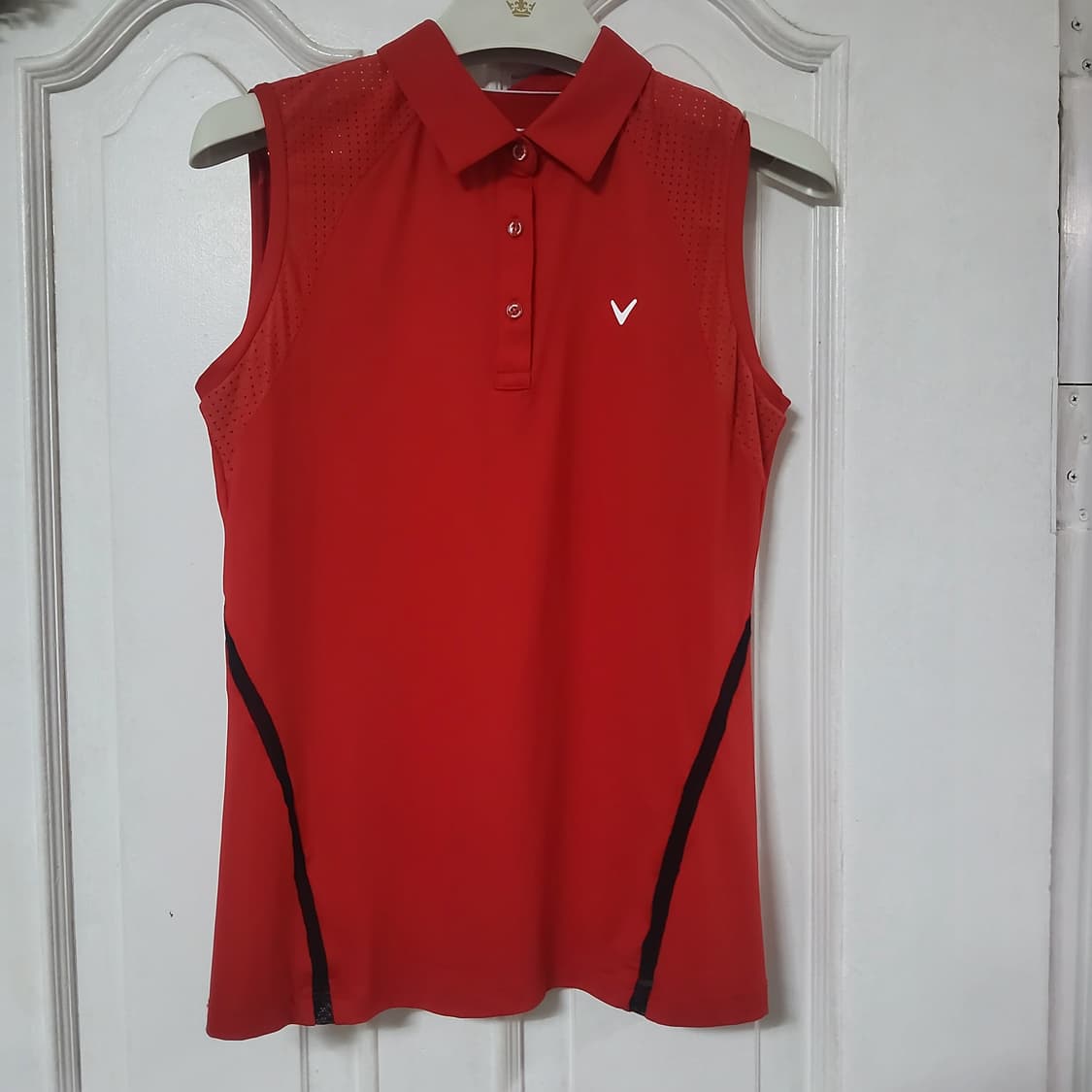 거의 새옷 캘러웨이 정품 골프 여자 민소매 90 55 승리의 레드 상품이미지1