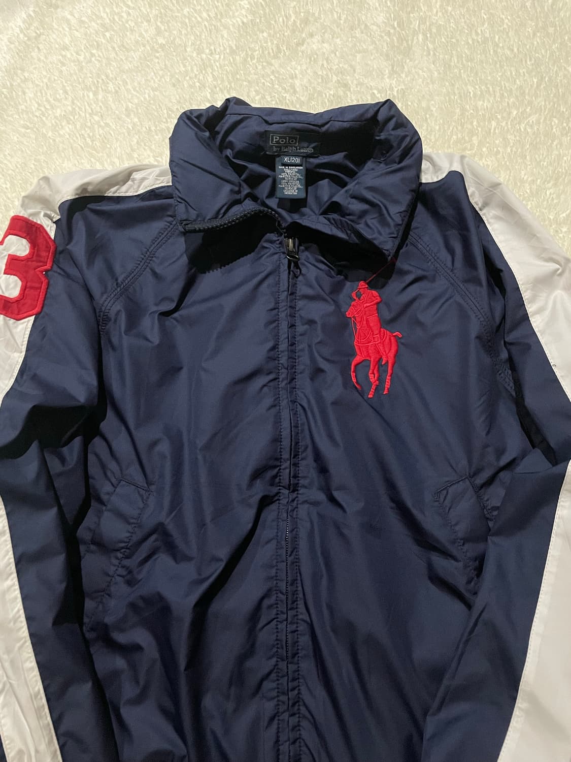 폴로 랄프로렌 레드 빅포니 트랙 자켓 네이비 #3 상품이미지5