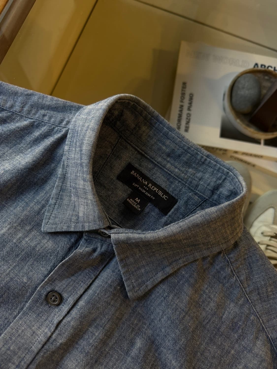 바나나 리퍼블릭 샴브레이 셔츠 100 상품이미지8